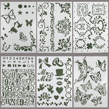 Schablone Motivschablone Wandtattoo Malen Muster DIY  Karte Deko Airbrush