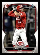 Connor Burns 2023 1st Bowman Draft #BD-159 Cincinnati Reds ROOKIE RC