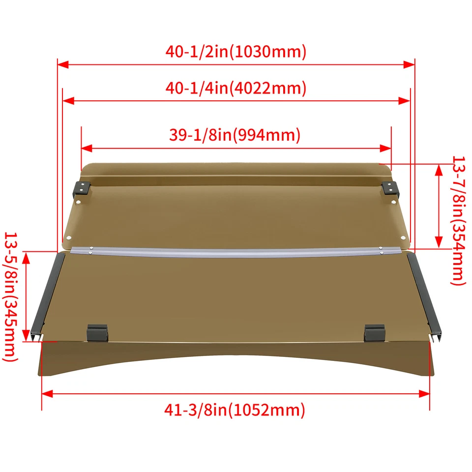 *New In Box* Folding Tinted Windshield Golf Cart Windscreen For EZGO TXT 2014-up Foto 2 de 4