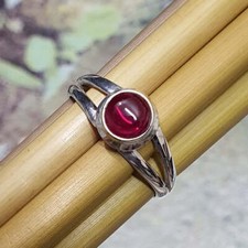 Garnet Gemstone Solid 925Sterling Silver Beautiful Handmade Ring All Size SR1325