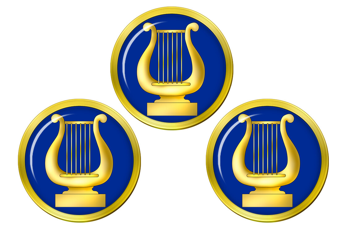 Masonic Lodge Organist Golf Ball Markers