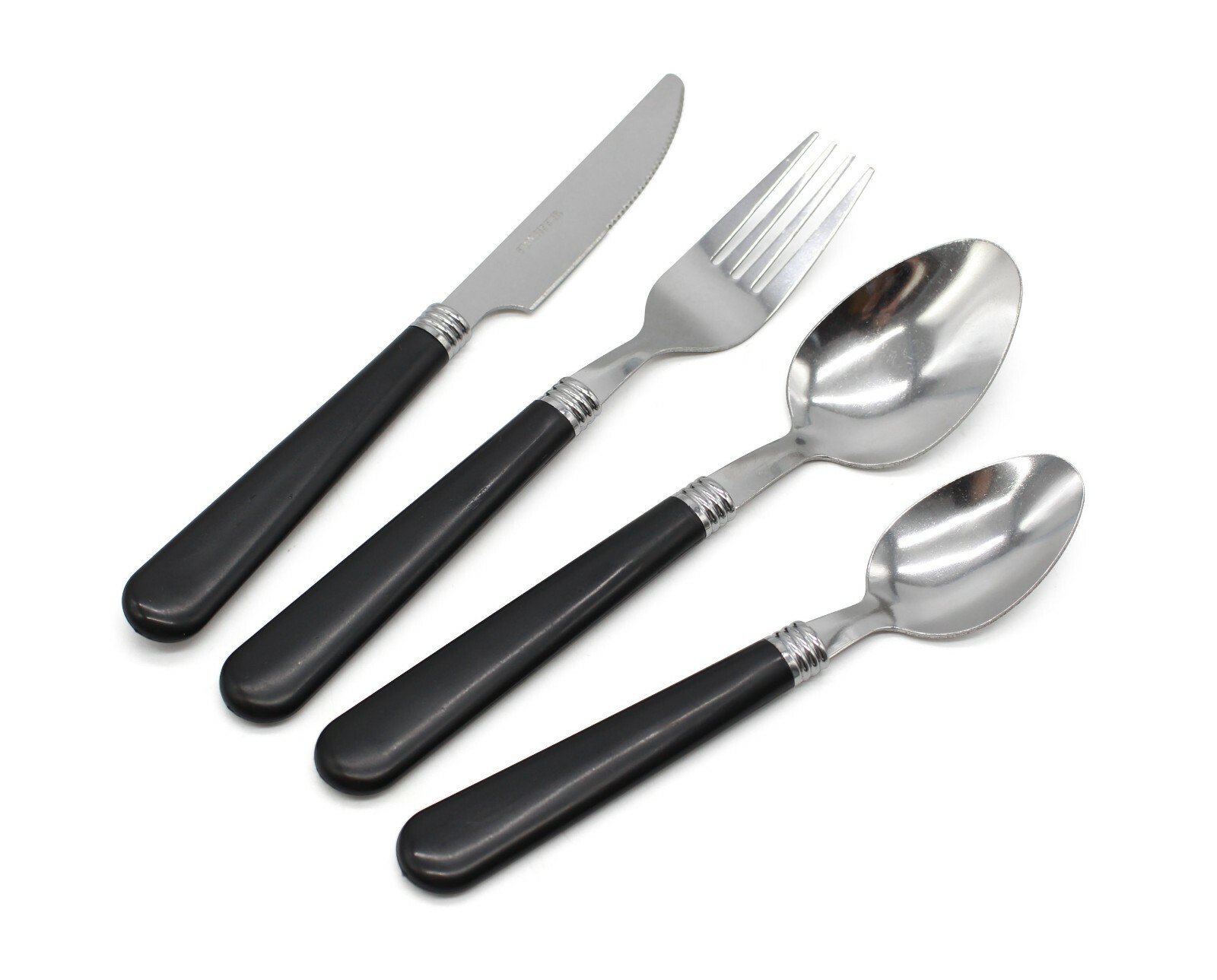 Stainless Steel Cutlery Sets 24/32/48/72 pieces Set Red/Grey/Black PP