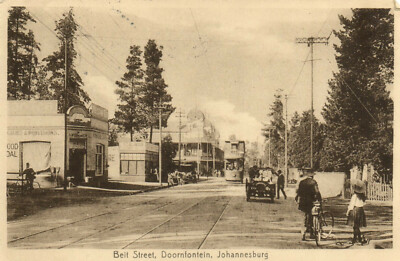 PC SÜDAFRIKA, JOHANNESBURG, BEIT STREET, VINTAGE POSTKARTE (b15768)