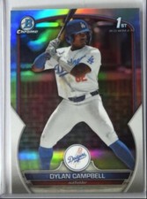 2023 Bowman Draft Chrome Refractors #BDC-181 Dylan Campbell - Dodgers