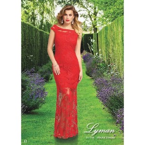 frank lyman red dress