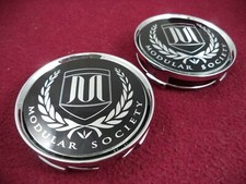 Modular Society Wheels Black Silver Custom Wheel Center Caps Na 1 Cap