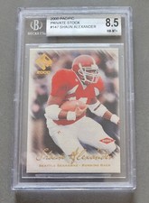 2000 Pacific Private Stock Shaun Alexander #147 065/278 BGS 8.5 RC Seahawks