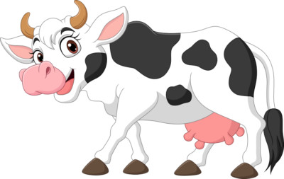 Sticker happy cow car sticker 28 x 18 cm sticker contour cut