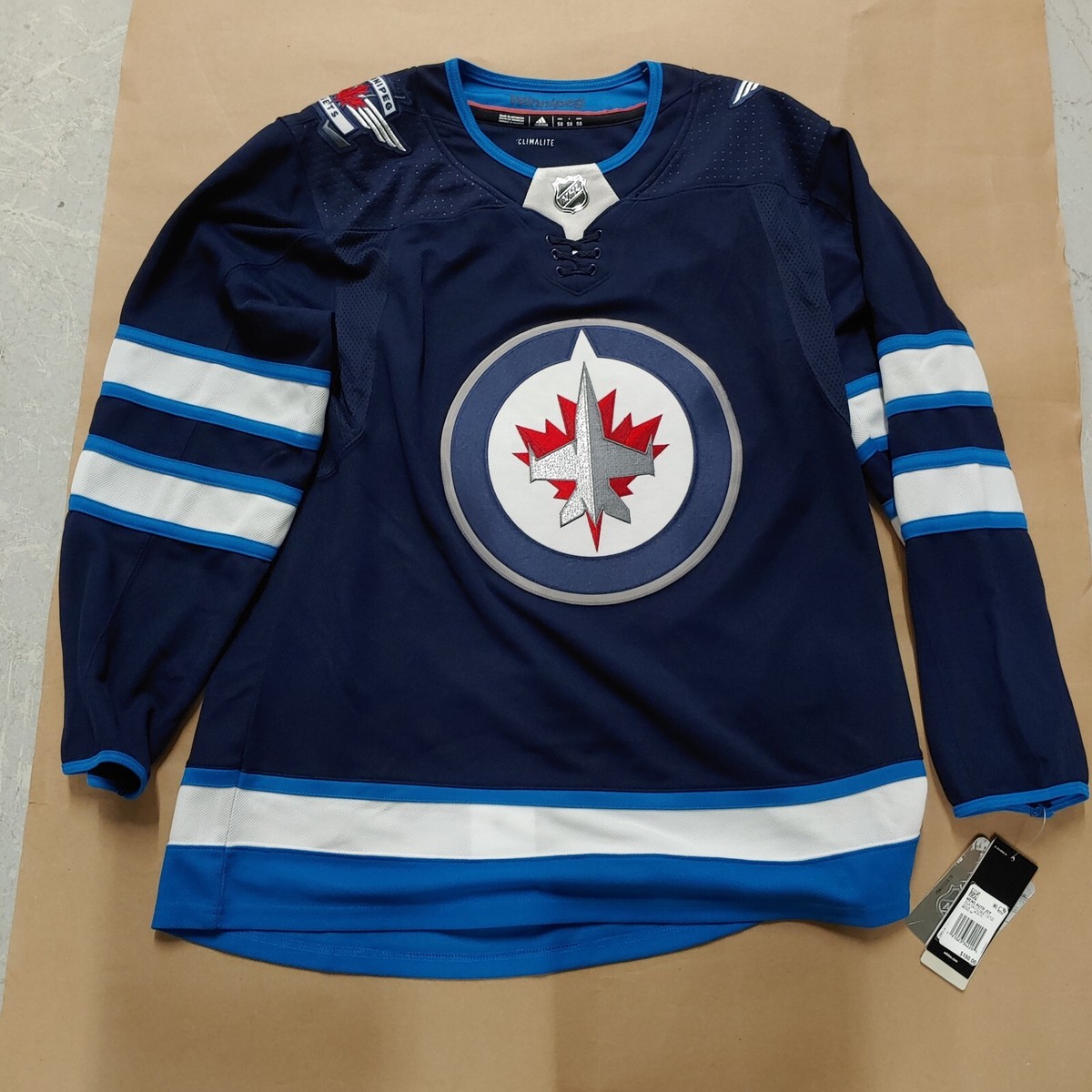 ADIDAS Winnipeg Jets NHL Authentic Jersey Men's Size 50 MSRP $180