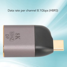 Image of USB C To DisplayPort Adapter 8K 60Hz 8.1Gbps HBR3 DisplayPort Converter BYE