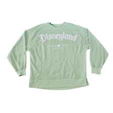 Disney Parks Disneyland Authentic Original Sweatshirt Mint Green Womens Small