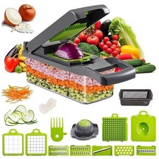 16 in 1 Vegetable Chopper Fruit Salad Mandolin Slicer Food Dicer Cutter Peeler