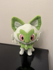 Pok mon Sprigatito Plush by Jazwares 8 Cuddly Stuffed Animal New w/ Tag