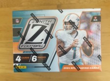 2024 Panini ZENITH Football 6-Pack Blaster Box 24 CARDS UNOPENED