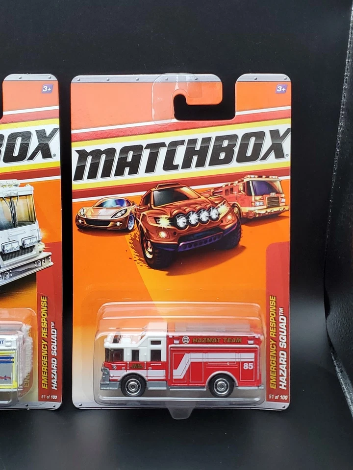 3 Matchbox Emergency Response Hazard Squad Fire Truck Dallas Forth Worth, Hazmat - Image 2 of 4