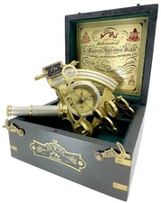 Brass Ship History Sextant Handmade Gift for Fathers Day, Birthday,