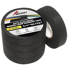 Wiring Harness Tape High Temp Wire Cable Loom Self-Adhesive Fabric Tape for