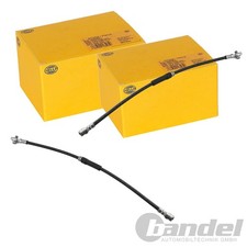2X HELLA BREMSSCHLAUCH 565mm VORNE passend für AUDI A3 SEAT ALTEA LEON TOLEDO SK