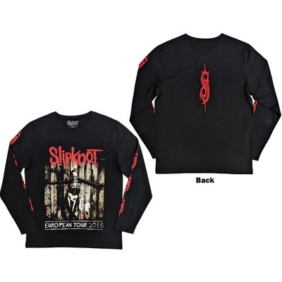 Slipknot Skeleton Flag L/S Shirt Black New