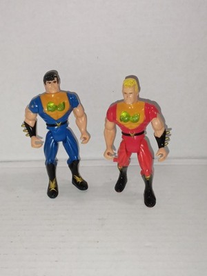 Vintage 1993 Tyco Double Dragon Jimmy Lee & Billy Lee - Action Figures Rare