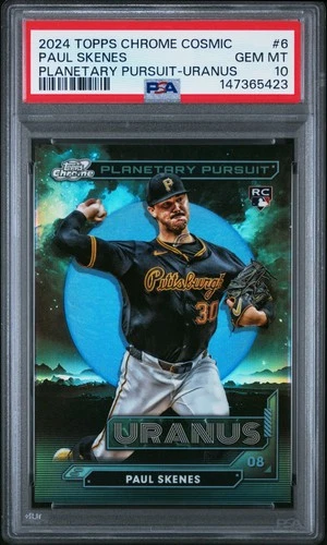 2024 Topps Cosmic Chrome Planetary Pursuit #6 Paul Skenes Uranus PSA 10