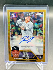2023 Topps Chrome KOREY LEE RC Gold Wave Refractor AUTO 32/50 #AC-KL White Sox
