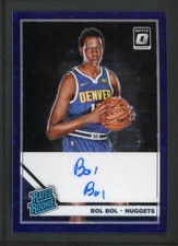 2019-20 BOL BOL 46/49 AUTO PANINI DONRUSS OPTIC PURPLE STAR RATED ROOKIE RC #162
