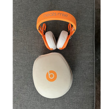 Beats by Dr. Dre Mixr On-Ear Wired Headphones Orange/White w/ Case, Coiled