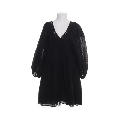 H&M, Kleid, Größe: L, Schwarz, Baumwolle, Einfarbig, Damen #7cX