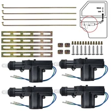 4Pc 12V / 2Wire Slave Car Central Locking Door Motor Solenoid Actuator Keyless