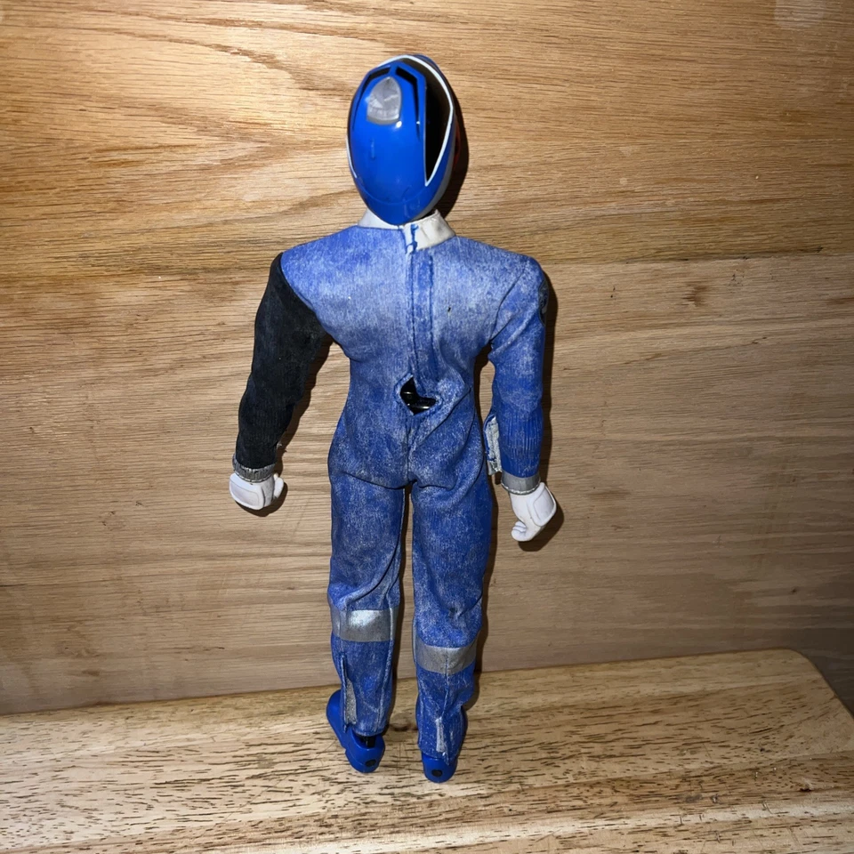 Figura de acción vintage 2002 Bandai Power Rangers SPD verde 12" ropa de vinilo Foto 3 de 3