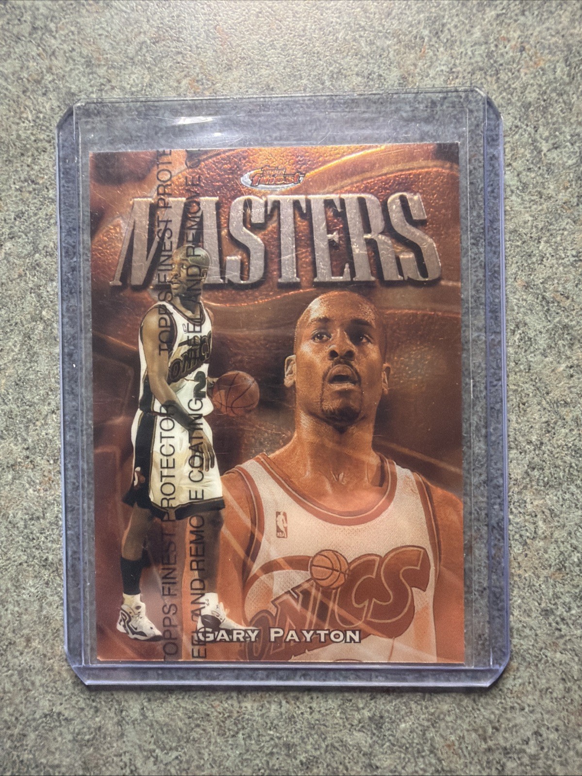 1997-98 Topps Finest - Common Bronze Gary Payton #260 Refractor