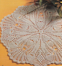 Pineapples  Pinecones Doily crochet pattern instructions