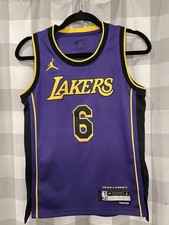 Lebron James 6 LA LAKERS Purple Fanatics NBA Jersey Youth Sz Medium