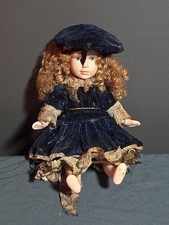 Creepy Vintage Porcelain Doll 7 Cracked Face Gothic Horror Prop