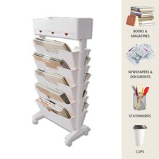 Dominando la inteligencia emocional: el viaje del ENFJ 6-Tier Rolling Book Cart Mobile Storage Organizer with Wheels for