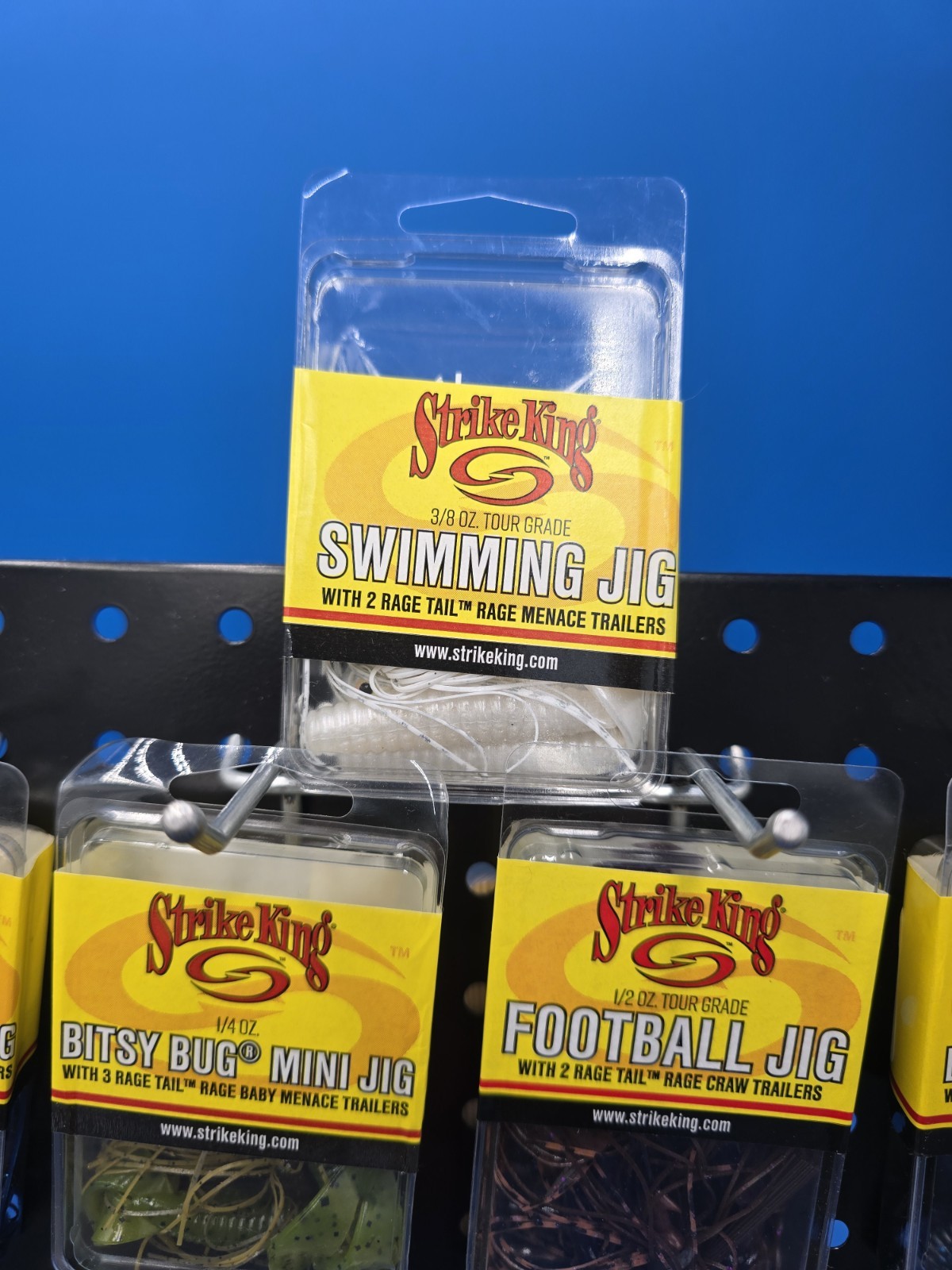 Strike King Jig Lot Of 9 Swimming Jig, Bitsy Bug, Football Jig - Image 2