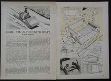 Snow Boat childs Steerable Toboggan Sled EZ How-To build PLANS