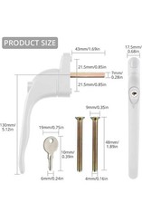 Handles For Pvc Windows Replacement Universal With Key Locking Double Glazing