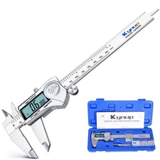 Kynup Digital Caliper, Calipers 6 Inch Measuring Tool With Stainless S
