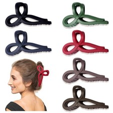 Bow Hair Claw Clips for Women Statement Ribbon Bows 6PCS