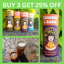 Natural Deodorant Stick Vegan Eco Friendly Plastic chemical Aluminium Free