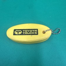 Vintage Yellow Toyota Trucks Floating Foam Boat Keychain