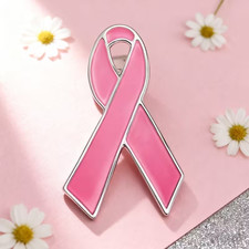 Breast Cancer Awareness Pin Badge Metal Pink Ribbon Badge 💗💗💗