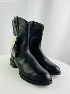 Ariat Heritage Roper Black Leather 10'' Men's Western Boots Size 10D NWT