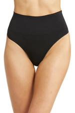 NEW 28 SPANX SHAPE EXTRAORDINARY THONG UNDERWEAR BLACK SZ S