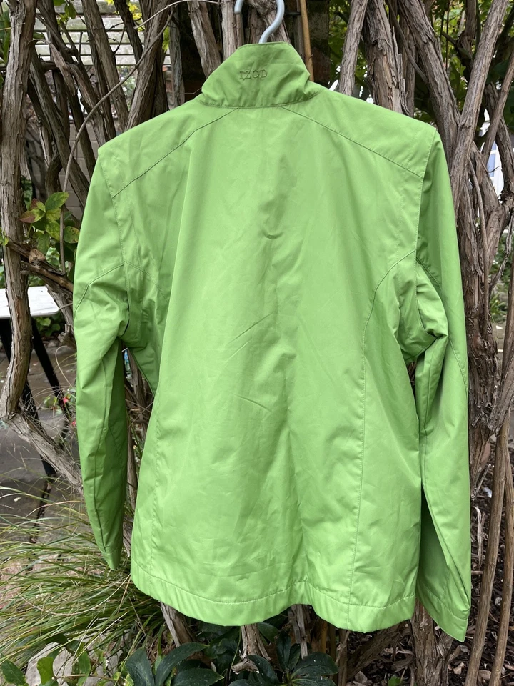 Vtg Izod XFG Lacoste Jacket Women S Windbreaker Parka Converts to Gilet 1980s - Image 3 of 4