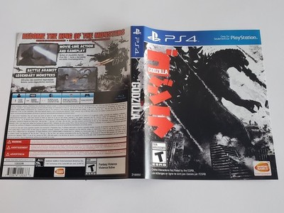 Godzilla (PlayStation 4, 2015) Case and Artwork Only
