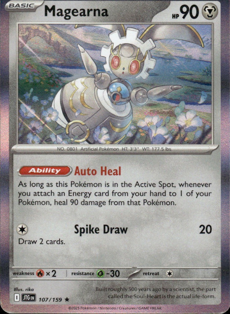 Magearna 107/159 Rare Journey Together Pokemon Holo Near Mint