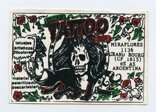 big original oscar vintage 1980s argentina south america business card 2.5x4